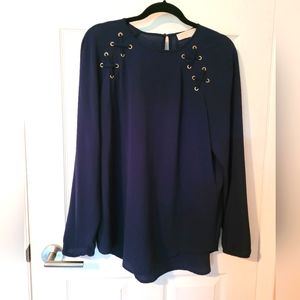 Michael Kors Navy Blue Blouse XL
